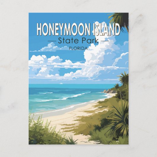 Honeymoon Island State Park Florida Travel  Briefkaart (Voorkant)