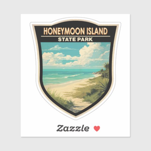 Honeymoon Island State Park Florida Travel Sticker (Vel)