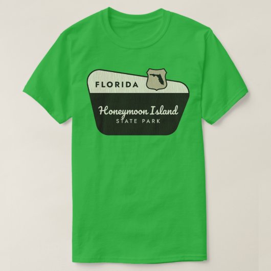 Honeymoon Island State Park Florida Welkomstbord T-shirt (Design voorkant)