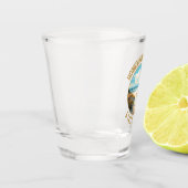 Honeymoon Island State Park Retro noodlijdend Shot Glas (Links)