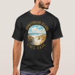 Honeymoon Island State Park Retro noodlijdend T-shirt<br><div class="desc">Honeymoon Island State Park vector artwork ontwerp. Deel van een reeks barrière eilanden sprankelend in de Golf van Mexico voor de westkust van Florida.</div>