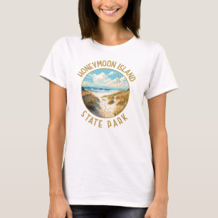 Honeymoon Island State Park Retro noodlijdend T-shirt