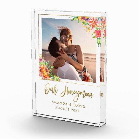 Honeymoon Keepomwille Passen getrouwd Bride Gift M Fotoblokken (Rechts)