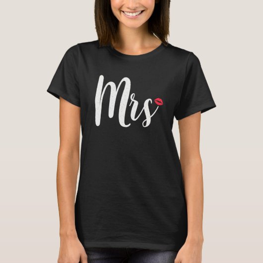 Honeymoon koppelt de heer Mrs. Net getrouwd Pas ge T-shirt (Voorkant)