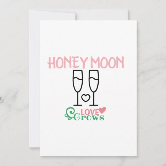 HONEYMOON LOVE GROVE FEESTDAGENKAART (Voorkant)