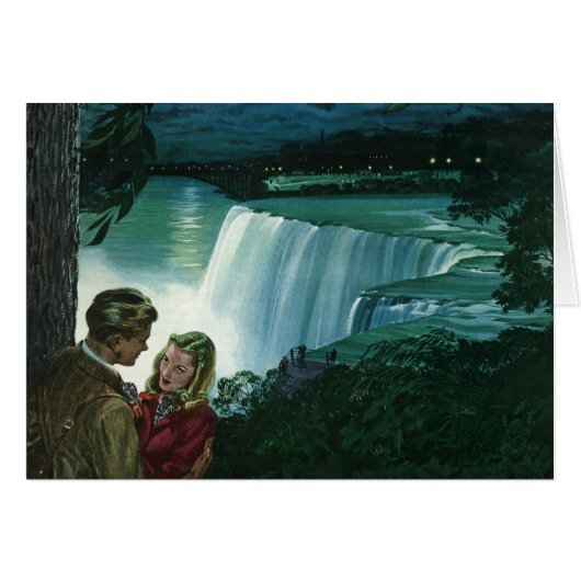 Honeymoon Love, Passen getrouwd op Niagara Herfst (Voorkant Horizontaal)