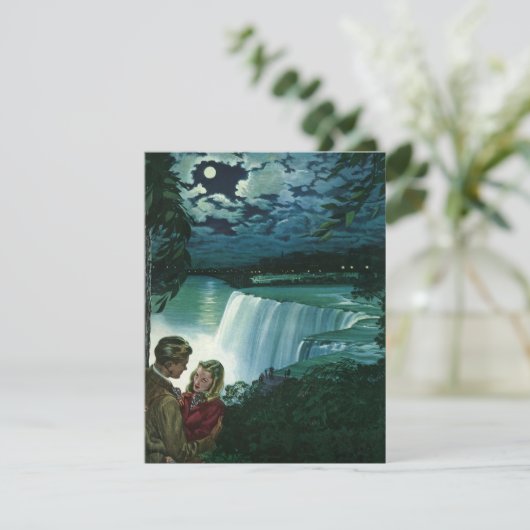 Honeymoon Love, Passen getrouwd op Niagara Herfst Aankondiging (Staand voorkant)