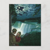  Honeymoon Love, Passen getrouwd op Niagara Herfst Briefkaart (Voorkant)