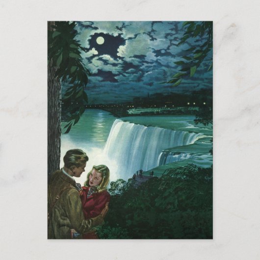  Honeymoon Love, Passen getrouwd op Niagara Herfst Briefkaart (Voorkant)