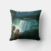  Honeymoon Love, Passen getrouwd op Niagara Herfst Kussen (Achterkant)