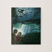 Honeymoon Love, Passen getrouwd op Niagara Herfst Legpuzzel (Verticaal)