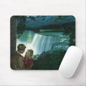  Honeymoon Love, Passen getrouwd op Niagara Herfst Muismat (Met muis)