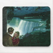  Honeymoon Love, Passen getrouwd op Niagara Herfst Muismat (Voorkant)
