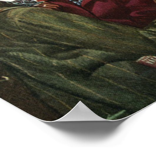 Honeymoon Love, Passen getrouwd op Niagara Herfst Poster (Hoek)