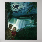 Honeymoon Love, Passen getrouwd op Niagara Herfst Poster (Voorkant)