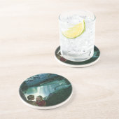  Honeymoon Love, Passen getrouwd op Niagara Herfst Zandsteen Onderzetter (Zijkant)