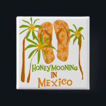 Honeymoon Mexico Tshirts en Gifts Vierkante Button 5,1 Cm<br><div class="desc">Als je een nieuwe honinghoning bent in Mexico,  dan hou je van onze bestemmingshuwelijksreis Mexico T-shirts,  hoodies,  mokken,  knoppen,  kaarten en andere bestemmingen die Mexico-huwelijksreis en cadeaus biedt!</div>