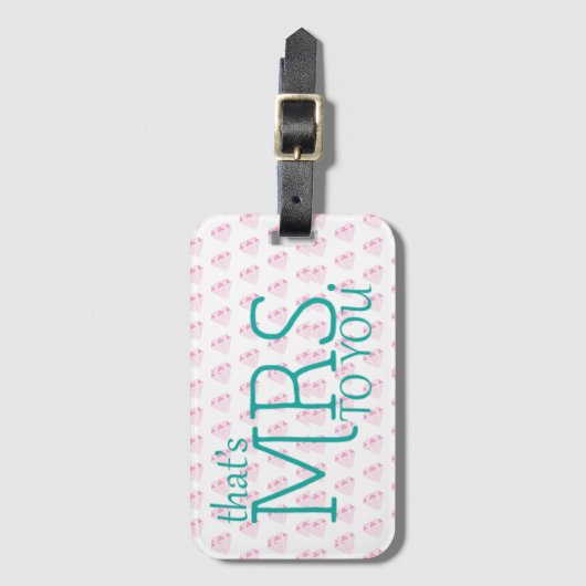 Honeymoon MRS. Bagagelabel (Voorkant (verticaal))