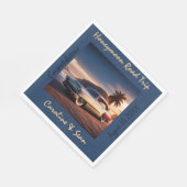 Honeymoon Road Trip Gefeliciteerd Servet (Hoek)