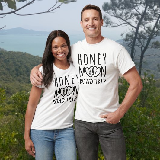 Honeymoon Road Trip Matching Couple's T-Shirt