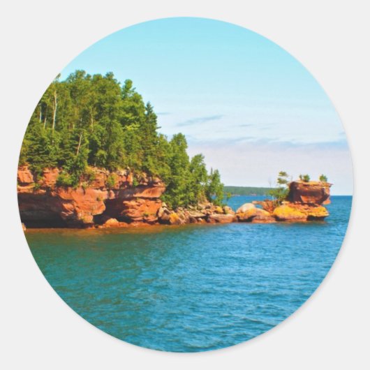 Honeymoon Rock Ronde Sticker (Voorkant)