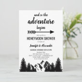 Honeymoon Shower-uitnodiging Kaart (Staand voorkant)