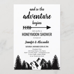Honeymoon Shower-uitnodiging Kaart