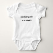 Honeymoon souvenir baby-bodysuit romper (Voorkant)
