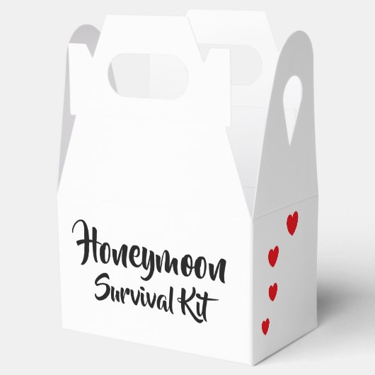 "Honeymoon" Survival Kit Box Bedankdoosjes (Geopend)
