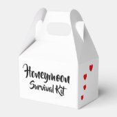 "Honeymoon" Survival Kit Box Bedankdoosjes (Voorkant Zijde)