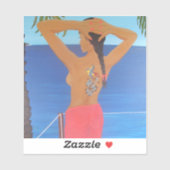 Honeymoon vakantie sticker (Vel)