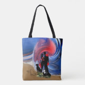 Honeymoon Valentijn koppel Tote Bag (Achterkant)