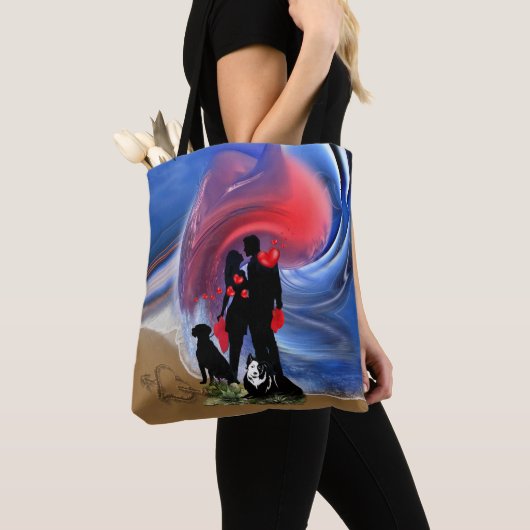 Honeymoon Valentijn koppel Tote Bag (Dichtbij)