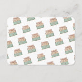 Honeymoon verzoek inser card bruiloft informatiekaartje (Achterkant)