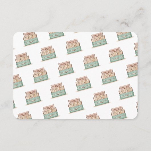 Honeymoon verzoek inser card bruiloft informatiekaartje (Achterkant)