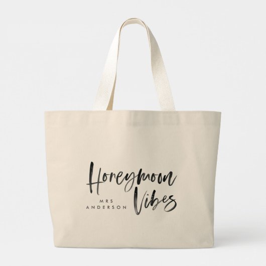 Honeymoon Vibes Grote Tote Bag (Achterkant)