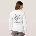 Honeymoon Vibes script tekst bruiloft T-shirt<br><div class="desc">Honeymoon Vibes ontwerp. Het moderne ontwerp van de manuscripttekst met de hand - letterlijk om uw huwelijksreis extra speciaal te maken. De perfecte bruiloft voor je om binnenkort een vriend te zijn of gewoon een traktatie voor jezelf. Een deel van een collectie.</div>