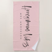 Honeymoon vibes strandlaken (Voorkant)