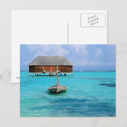 Honeymoon Villa, Malediven Briefkaart (Voorkant / Achterkant)