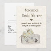 Honeymoon Vrijgezellenfeest met reistas Kaart (Voorkant / Achterkant)