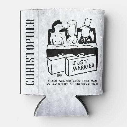 Honeymoon Wedding Night for Bride & Groom Blikjeskoeler (Voorkant)