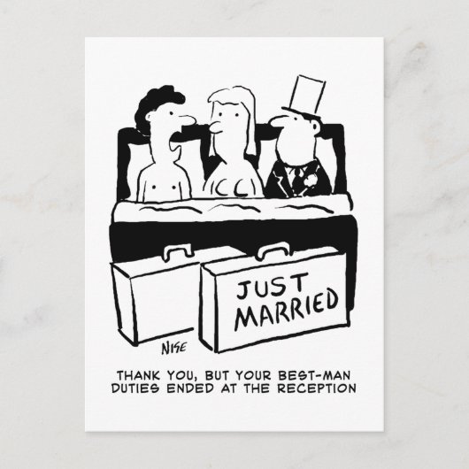 Honeymoon Wedding Night for Bride & Groom Briefkaart (Voorkant)