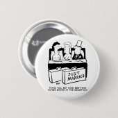 Honeymoon Wedding Night for Bride & Groom Ronde Button 5,7 Cm (Voorkant /achterkant)