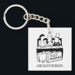 Honeymoon Wedding Night for Bride & Groom Sleutelhanger<br><div class="desc">Grappig bruiloftstoetsenbord. De beste man,  Groomsman,  ligt in bed met de Bride en Bridegroom na een bruiloft op hun huwelijksnacht,  of Honeymoon. De Bridegroom moet hem eraan herinneren dat zijn trouwplicht op de trouwreceptie was afgelopen.</div>
