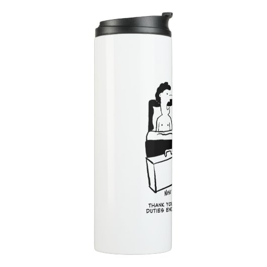 Honeymoon Wedding Night for Bride & Groom Thermosbeker (Gedraaid links)