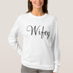 Honeymoon Wifey T-shirt<br><div class="desc">Perfecte trouwcadeau voor je geliefde huwelijksreis.</div>