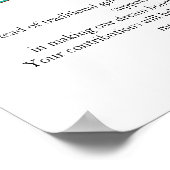 Honeymoon Wish Bruiloft Registry Fund QR Code Gift Poster (Hoek)