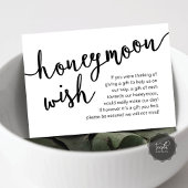 Honeymoon Wish Cash Fund, een notitie over geschen Informatiekaartje