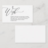 Honeymoon Wish, Een notitie over geschenken Informatiekaartje (Voorkant / Achterkant)