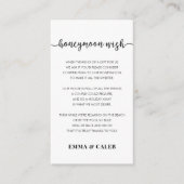 Honeymoon Wish Fund Enclosure Card Informatiekaartje (Voorkant)